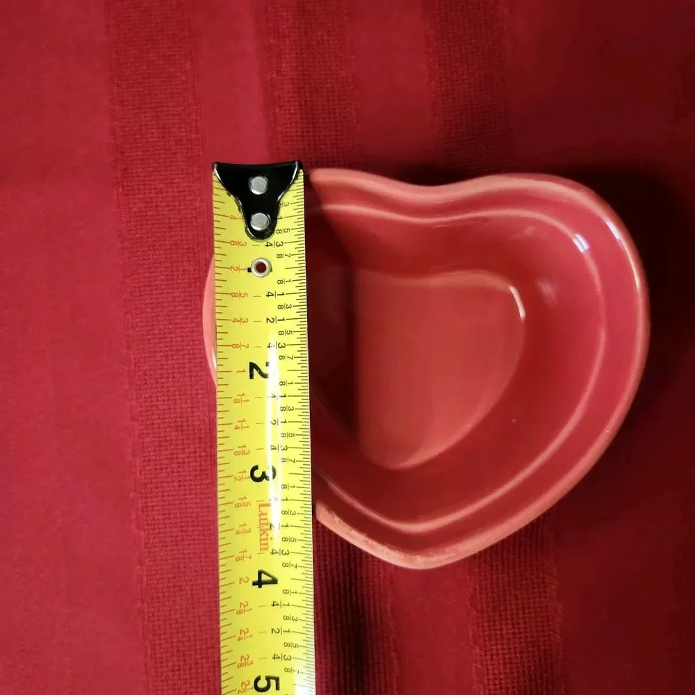Red Ceramic Heart Ramekin Michaels Celebration 4.5